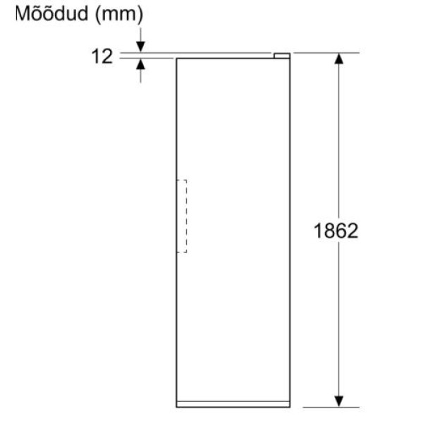 Jahekapp bosch, 186 cm, 402 l, 39 db, elektrooniline juhtimine, rv-teras Jahekapp bosch, 186 cm, 402 l, 39 db, elektrooniline juhtimine, rv-teras