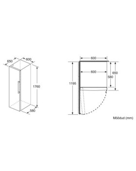 Jahekapp bosch, 176 cm, 324 l, 39 db, elektrooniline juhtimine, rv-teras-foto4