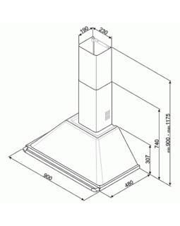 Õhupuhastaja smeg victoria, seina, 90 cm, 788 m3/h, 61 db, dolce&gabbana sicily is my love carretto collection-foto6