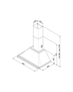 Õhupuhastaja smeg victoria, seina, 90 cm, kreem, 788 m3/h, 63 db-foto2