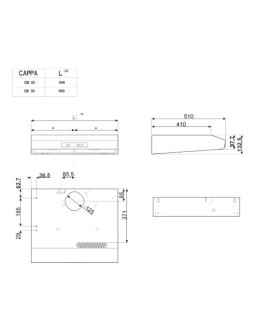 Õhupuhastaja smeg, integreeritav, 60 cm, 266 m3/h, 62 db, rv teras-foto2