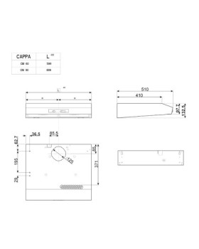 Õhupuhastaja smeg, integreeritav, 90 cm, 266 m3/h, 62 db, rv teras-foto2