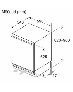 Jahekapp bosch, integreeritav, 82 cm, 134 l, 35 db, elektrooniline juhtimine-foto5