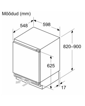 Jahekapp bosch, integreeritav, 82 cm, 134 l, 35 db, elektrooniline juhtimine-foto5