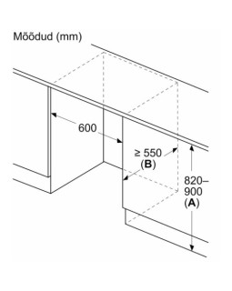 Jahekapp bosch, integreeritav, 82 cm, 134 l, 35 db, elektrooniline juhtimine-foto6