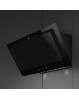 Õhupuhastaja smeg linea, seina, 90 cm, 636 m3/h, 70 db, must klaas-foto2