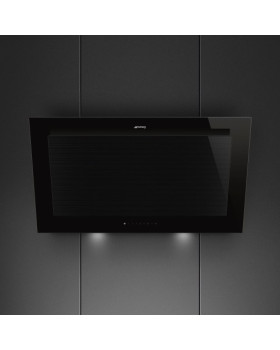 Õhupuhastaja smeg linea, seina, 90 cm, 636 m3/h, 70 db, must klaas-foto5