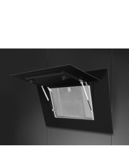 Õhupuhastaja smeg linea, seina, 90 cm, 636 m3/h, 70 db, must klaas-foto6