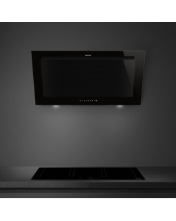 Õhupuhastaja smeg linea, seina, 90 cm, 636 m3/h, 70 db, must klaas-foto8