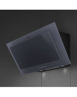 Õhupuhastaja smeg linea, seina, 90 cm, 70 db, 782 cm3/h, neptuun hall-foto2