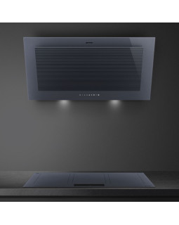 Õhupuhastaja smeg linea, seina, 90 cm, 70 db, 782 cm3/h, neptuun hall-foto7