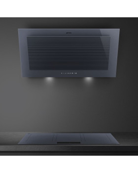 Õhupuhastaja smeg linea, seina, 90 cm, 70 db, 782 cm3/h, neptuun hall-foto7