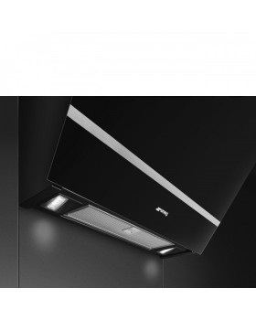 Õhupuhastaja smeg linea, seina, 60 cm, 666 m3/h, 58 db, must klaas-foto4