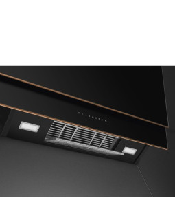 Õhupuhastaja smeg, dolce stil novo, seina, 90 cm, 777 m³/h, 67 db, must klaas/vask-foto5