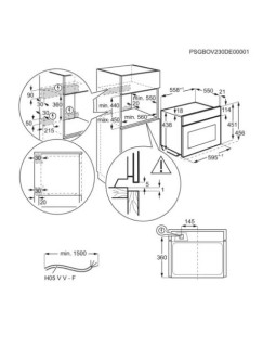 Kompaktne ahi-mikrolaineahi, electrolux, h 45 cm, matt must-foto2