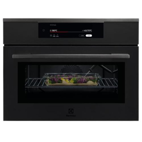 Kompakt mikrolaineahi, electrolux, h45 cm, matt must