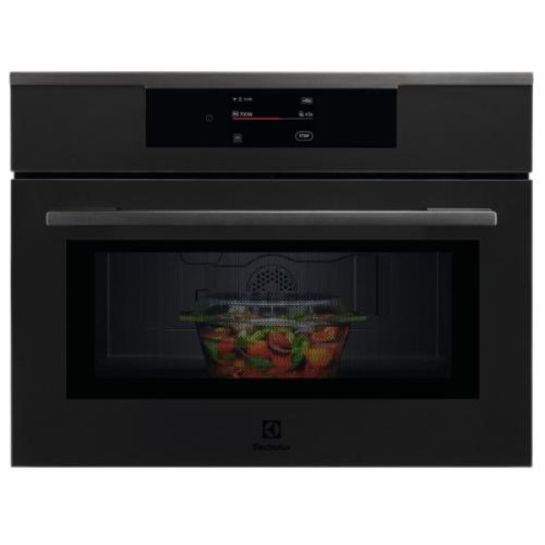 Kompakt mikrolaineahi, electrolux, h45 cm, matt must