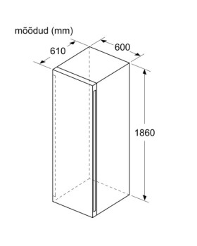 Veinikülmik bosch seeria 6, 186 cm, 38 db, must-foto5