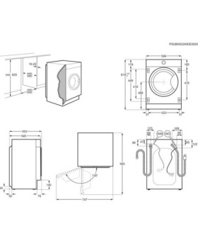 Pesumasin aeg, integreeritav, eestlaetav, inverter, 8 kg, 1400 p/min-foto3