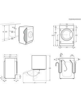 Pesumasin aeg, integreeritav, eestlaetav, inverter, 8 kg, 1400 p/min-foto4