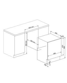 Pesumasin smeg, integeeritav, 7 kg, 60cm, 1000 p/min, e, valge-foto2