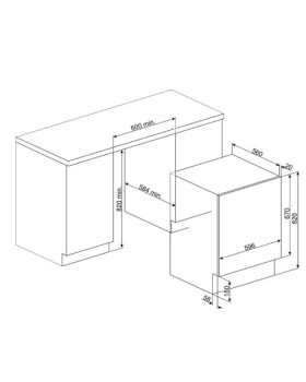 Pesumasin smeg, integeeritav, 7 kg, 1200 p/min, e, valge-foto2