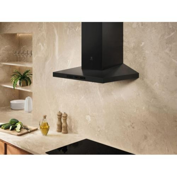 Õhupuhastaja electrolux, seina, 60 cm, 730m3/h, 70 db, must