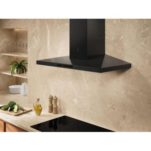 Õhupuhastaja electrolux, seina, 90 cm, 730m3/h, 70 db, must