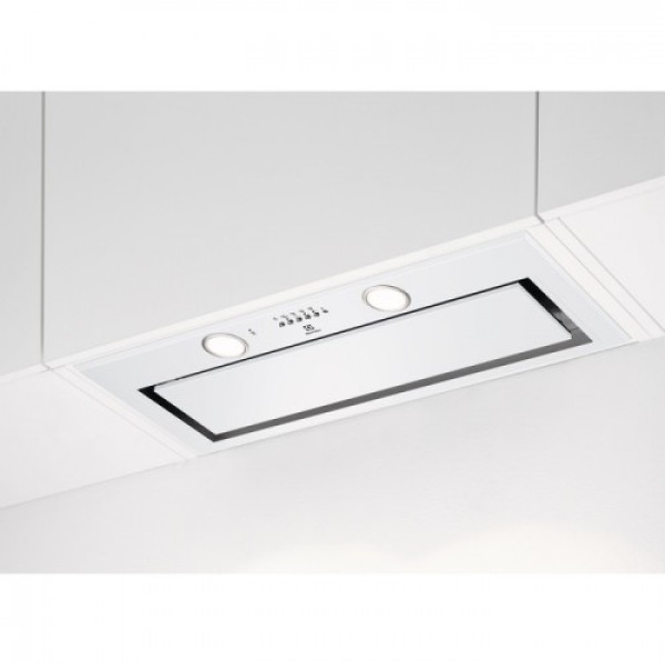 Õhupuhastaja electrolux, integreeritav, 77 cm, hob2hood, 700 m3/h, 68 db, valge Kodumasinad