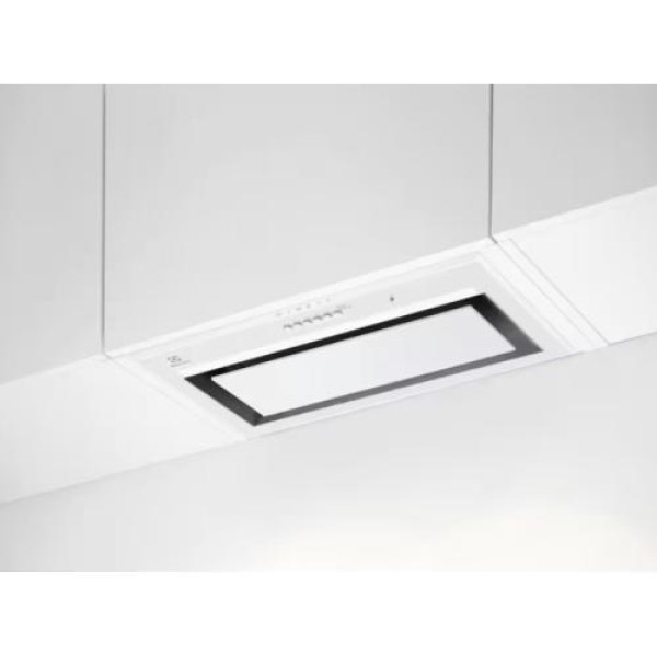 Õhupuhastaja electrolux, integreeritav, 54 cm, autosense, hob2hood, 650 m3/h, 57 db, valge
