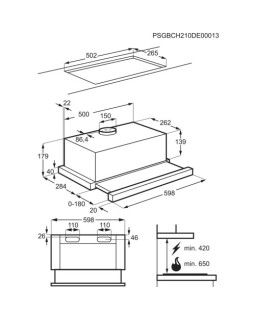 Õhupuhastaja electrolux, väljatõmmatav, 60 cm, valge-foto2