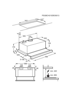 Õhupuhastaja electrolux, väljatõmmatav, 60 cm, hall-foto2