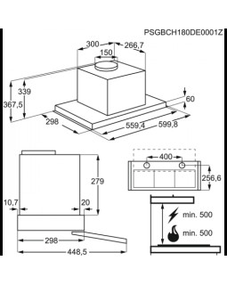 Õhupuhastaja electrolux, väljatõmmatav, 60 cm, 600 m3/h, 68 db, rv teras-foto3