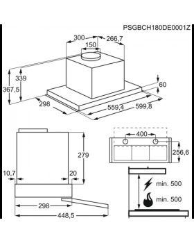 Õhupuhastaja electrolux, väljatõmmatav, 60 cm, 600 m3/h, 68 db, rv teras-foto3