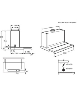 Õhupuhastaja electrolux, väljatõmmatav, 60 cm, hall-foto2