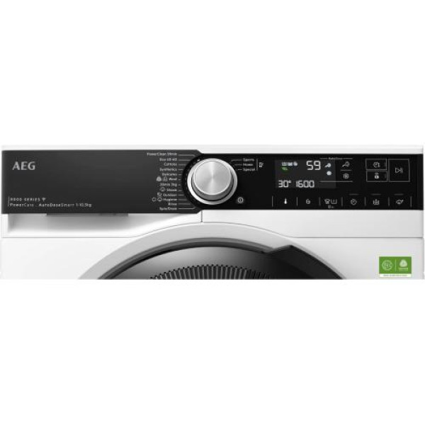 Pesumasin aeg, eestlaetav, 8000 seeria, 10,5 kg, 1600 p/min, valge
