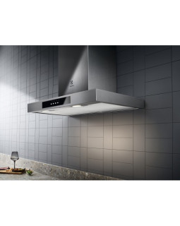 Õhupuhastaja electrolux, seina, 60 cm, 600m3/h, 70 db, rv teras/must-foto4