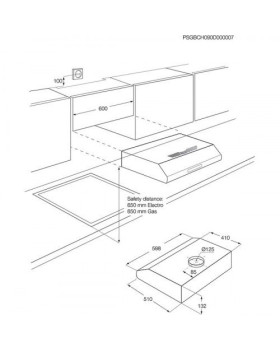 Õhupuhastaja electrolux, integreeritav, 60 cm, rv teras-foto3