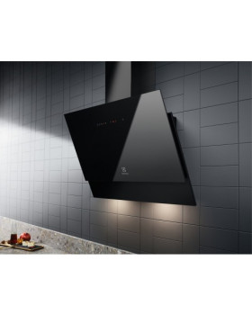 Õhupuhastaja electrolux, seina, 60 cm, hob2hood, max 58 db, 600 m3/h, must-foto2