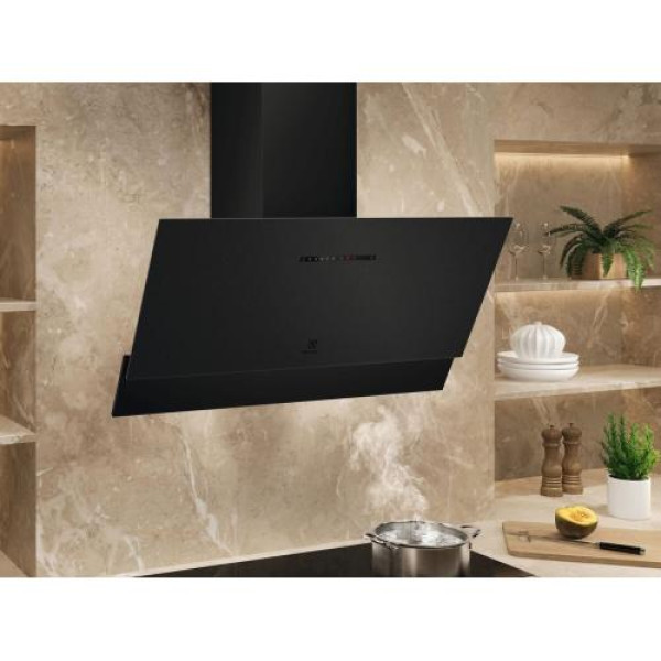 Õhupuhastaja electrolux, seina, 90 cm, max 63 db, 700 m3/h, matt must Õhupuhastaja electrolux, seina, 90 cm, max 63 db, 700 m3/h, matt must