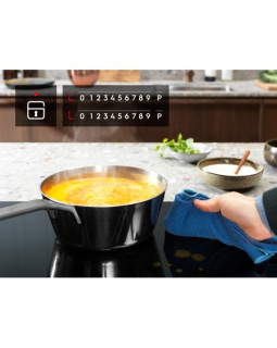 Pliidiplaat electrolux, 4 x induktsioon, 60 cm, must, lõigatud serv-foto2