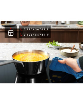 Pliidiplaat electrolux, 4 x induktsioon, 60 cm, must, lõigatud serv-foto2