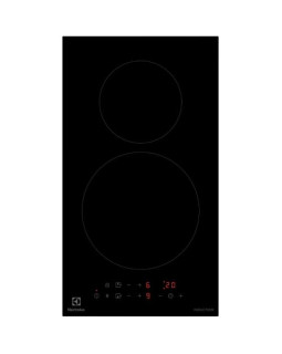Pliidiplaat electrolux, 2 x induktsioon, domino, 30 cm, matt must, lõigatud serv