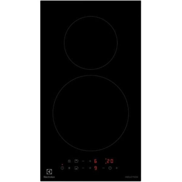 Pliidiplaat electrolux, 2 x induktsioon, domino, 30 cm, matt must, lõigatud serv