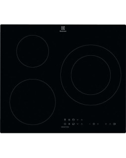 Pliidiplaat electrolux, 3 x induktsioon, 60 cm, hob2hood, must, lõigatud serv