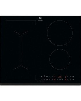 Pliidiplaat electrolux, 4 x induktsioon, 60 cm, hob2hood faasitud esiserv, must