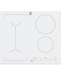 Pliidiplaat electrolux, 4 x induktsioon, 60 cm, faasitud esiserv, valge