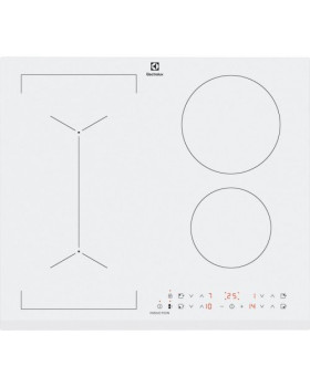 Pliidiplaat electrolux, 4 x induktsioon, 60 cm, faasitud esiserv, valge