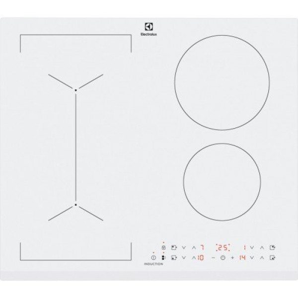 Pliidiplaat electrolux, 4 x induktsioon, 60 cm, faasitud esiserv, valge Kodumasinad
