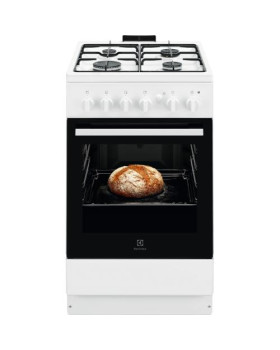 Gaasipliit electrolux, 50 cm, 4 x gaas, gaasiahi, valge